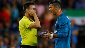 Ratifican suspensión de cinco partidos a Cristiano Ronaldo