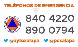 Atienden PC Xalapa, CMAS y Obras Públicas afectaciones por lluvia