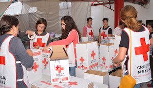 Cruz Roja entrega casi dos mil toneladas de ayuda humanitaria tras sismo