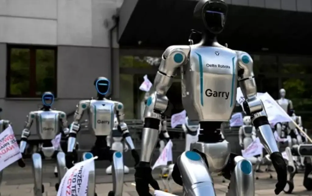 Robots salen a las calles a protestar; ¿por qué?
